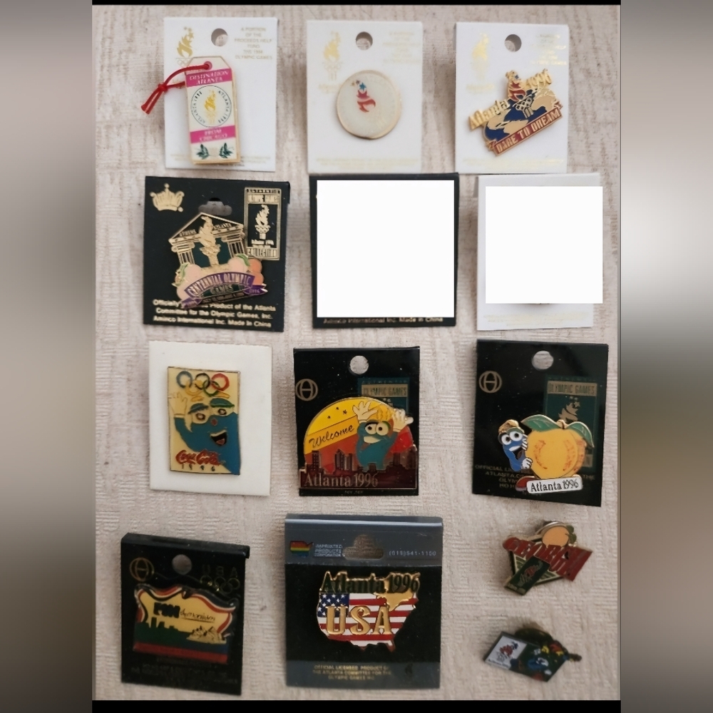 Collection of Olympic pins